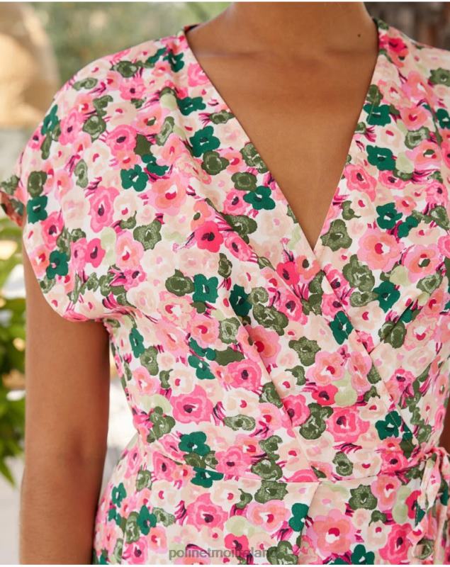 Polin et moi Dress Cross-over Tana LRX4D23 Clothing Raspberry