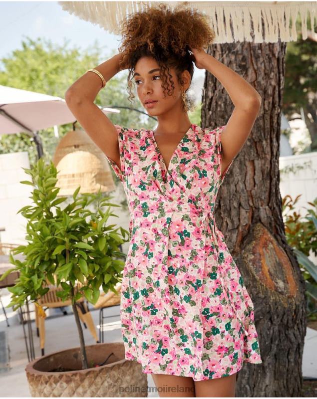 Polin et moi Dress Cross-over Tana LRX4D23 Clothing Raspberry