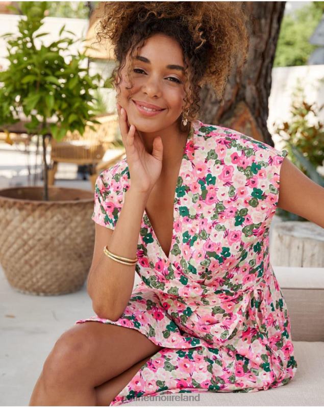 Polin et moi Dress Cross-over Tana LRX4D23 Clothing Raspberry