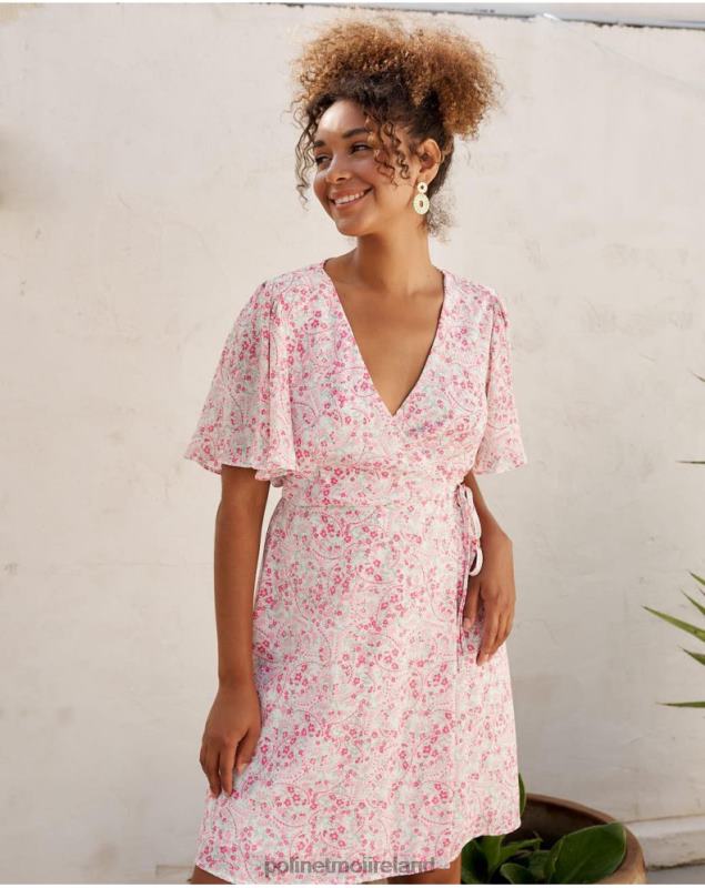 Polin et moi Dress Cross-over Xiomara LRX4D8 Clothing ROSE