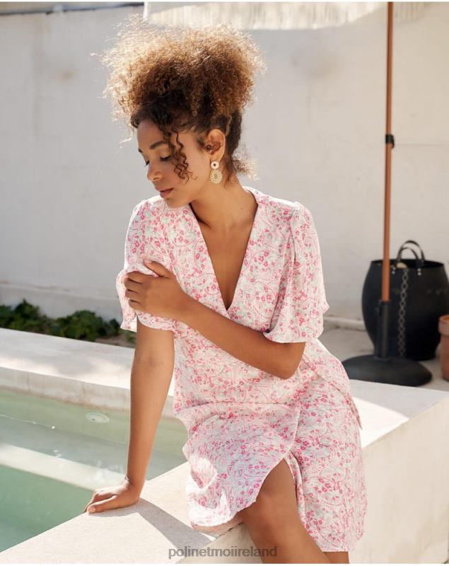 Polin et moi Dress Cross-over Xiomara LRX4D8 Clothing ROSE