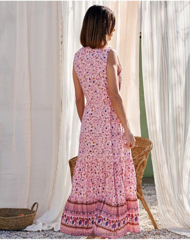 Polin et moi Dress Flared Clia LRX4D79 Clothing Rose