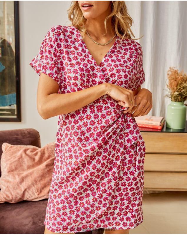 Polin et moi Dress Knot Jazmine LRX4D115 Clothing Raspberry