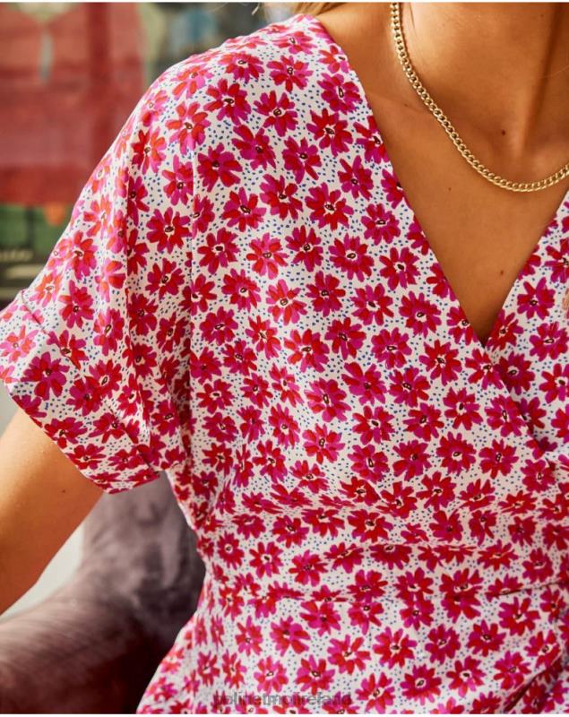 Polin et moi Dress Knot Jazmine LRX4D115 Clothing Raspberry