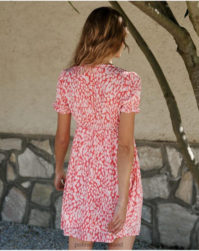 Polin et moi Dress Motas Jakie LRX4D80 Clothing Salmon