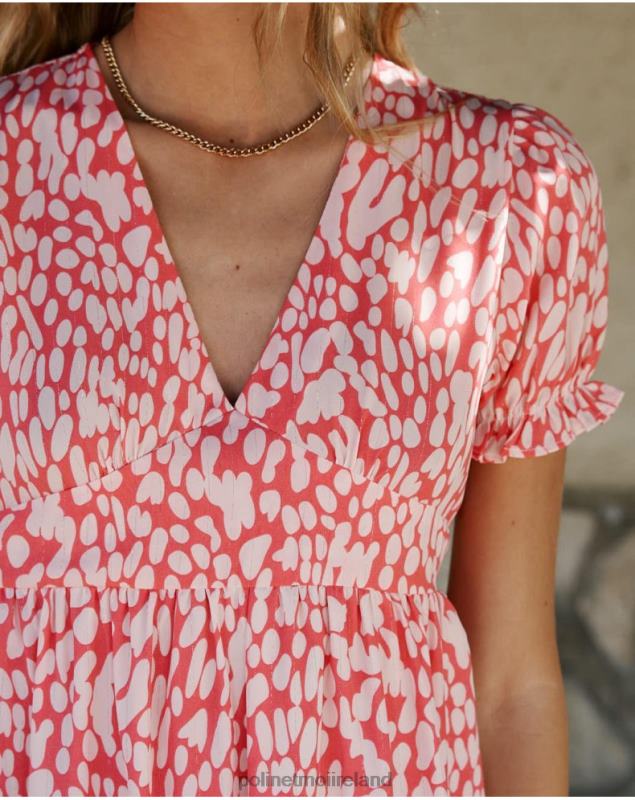 Polin et moi Dress Motas Jakie LRX4D80 Clothing Salmon