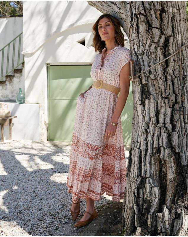 Polin et moi Dress Ruffled Ada LRX4D96 Clothing Nude