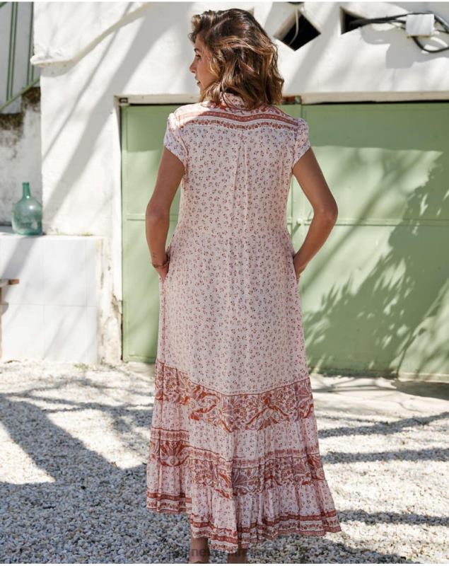 Polin et moi Dress Ruffled Ada LRX4D96 Clothing Nude