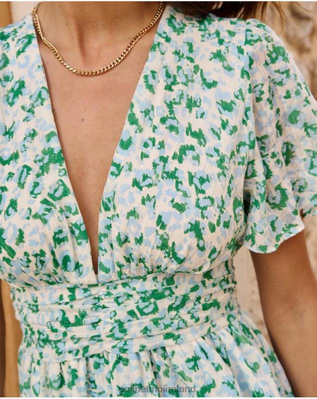 Polin et moi Dress Spotted Celeste LRX4D34 Clothing Turquoise