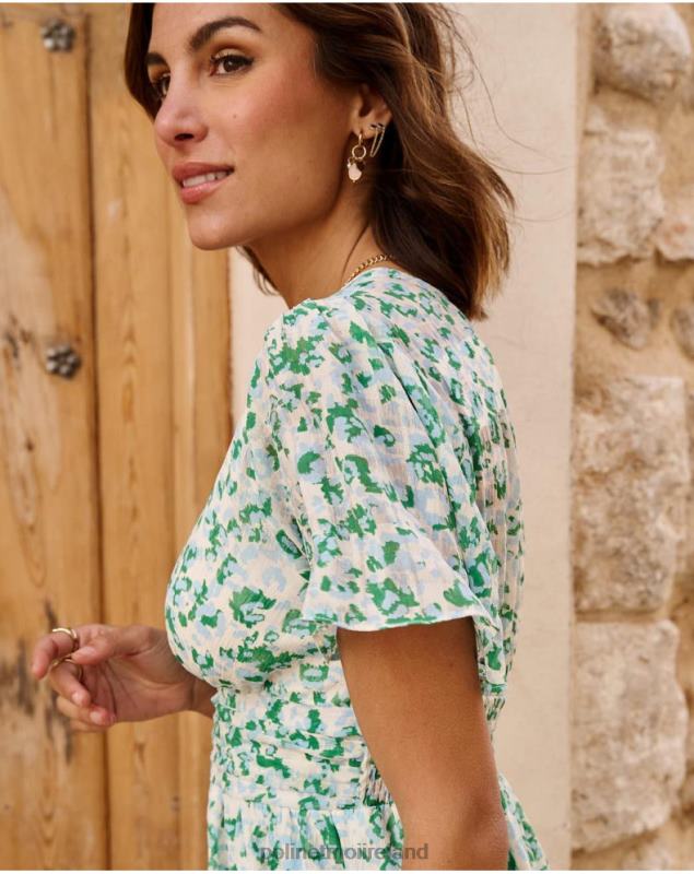 Polin et moi Dress Spotted Celeste LRX4D34 Clothing Turquoise