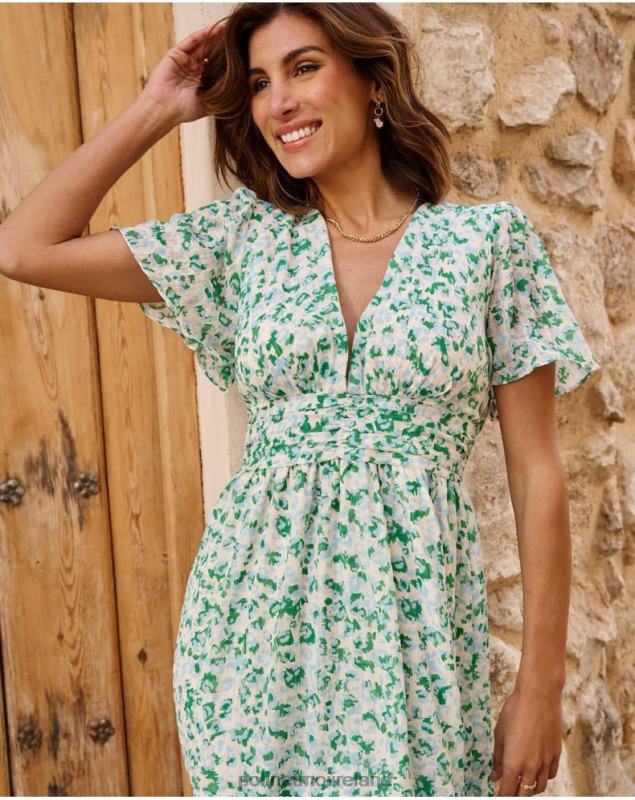 Polin et moi Dress Spotted Celeste LRX4D34 Clothing Turquoise