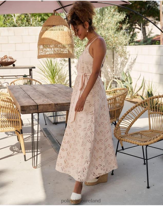 Polin et moi Fatima Belt Dress LRX4D17 Clothing Beige