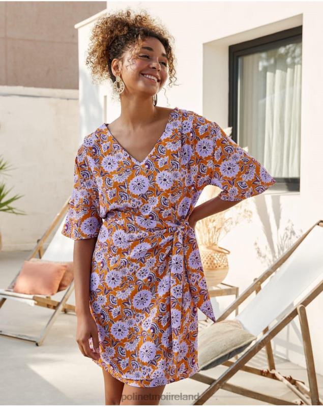 Polin et moi Felisa Knot Dress LRX4D39 Clothing Lilac