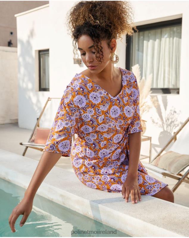 Polin et moi Felisa Knot Dress LRX4D39 Clothing Lilac