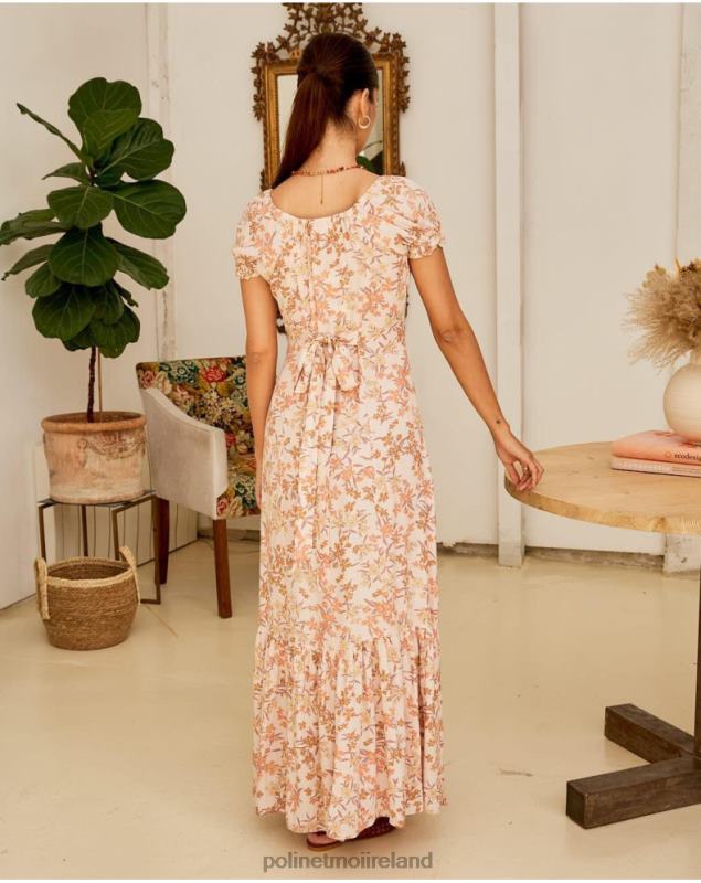 Polin et moi Floral dress Isolde LRX4D94 Clothing Salmon