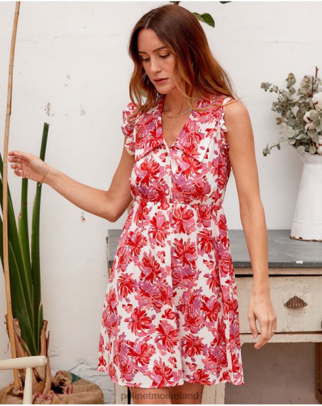 Polin et moi Flores Amelie Dress LRX4D118 Clothing Rose