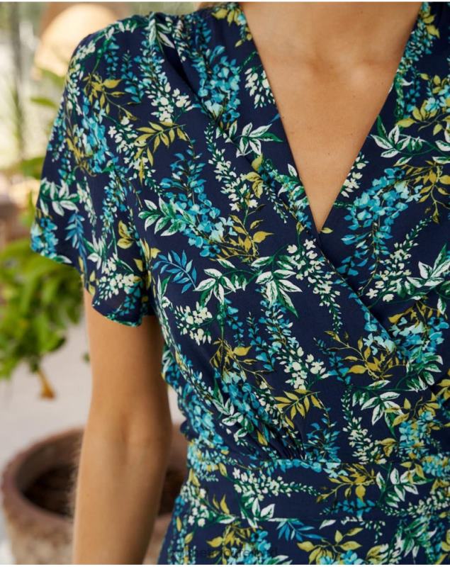 Polin et moi Gabri Midi Dress LRX4D32 Clothing Marine