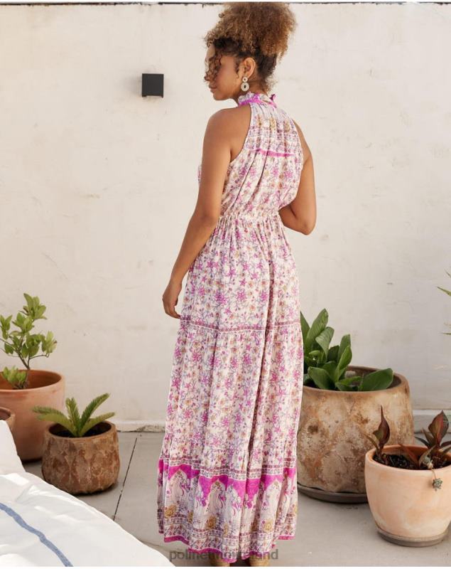 Polin et moi Halter Vera dress LRX4D19 Clothing Rose