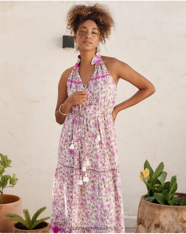 Polin et moi Halter Vera dress LRX4D19 Clothing Rose