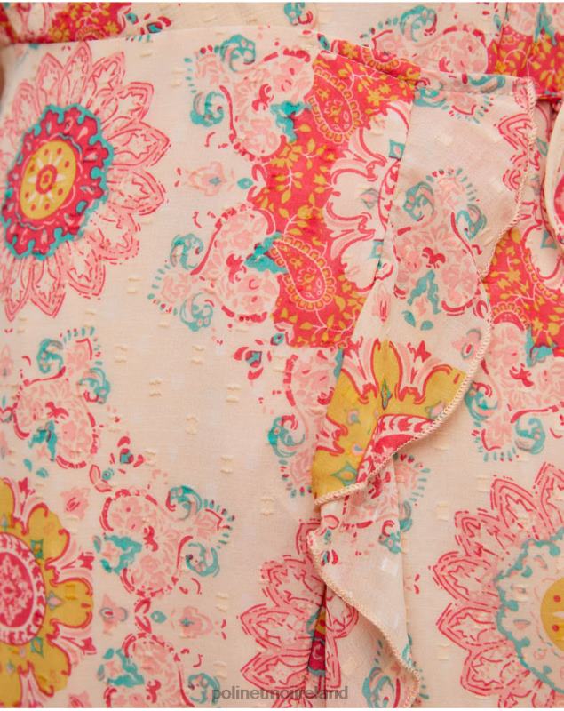 Polin et moi Helga Short Dress LRX4D140 Clothing Salmon