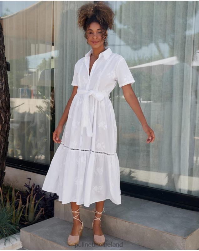 Polin et moi Lynda Shirt Dress LRX4D25 Clothing WHITE
