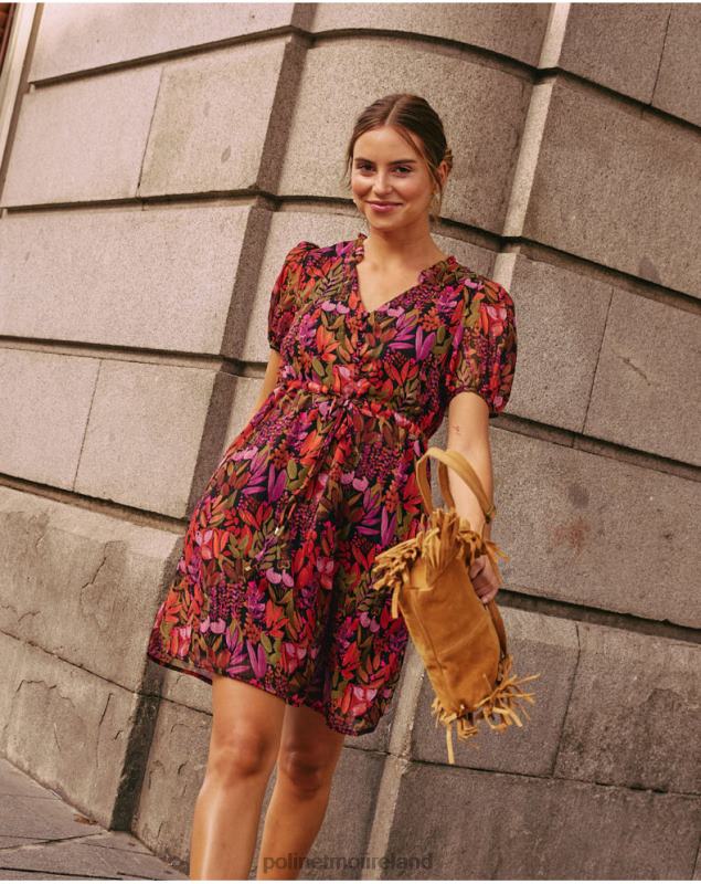 Polin et moi Maitane Fluid Dress LRX4D73 Clothing Brown