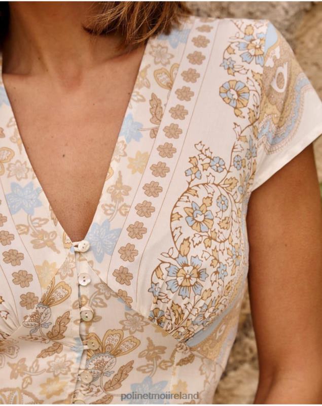 Polin et moi Martina Buttons Dress LRX4D6 Clothing Celestial