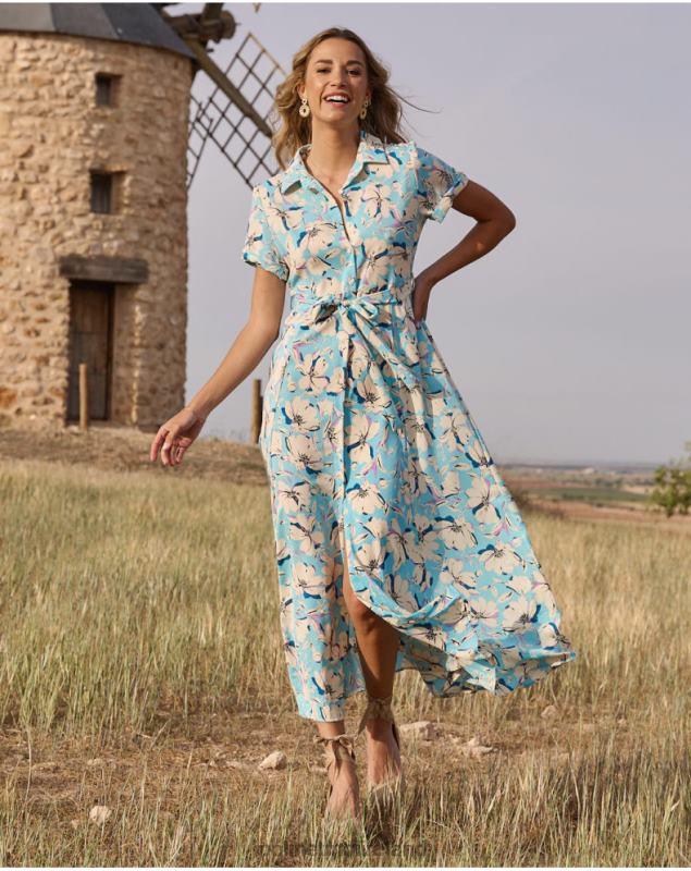 Polin et moi Narey Shirt Dress LRX4D99 Clothing Celestial