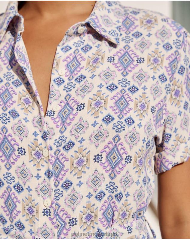 Polin et moi Plain Short Dress LRX4D43 Clothing Lilac