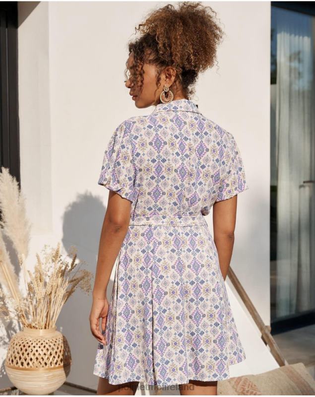 Polin et moi Plain Short Dress LRX4D43 Clothing Lilac