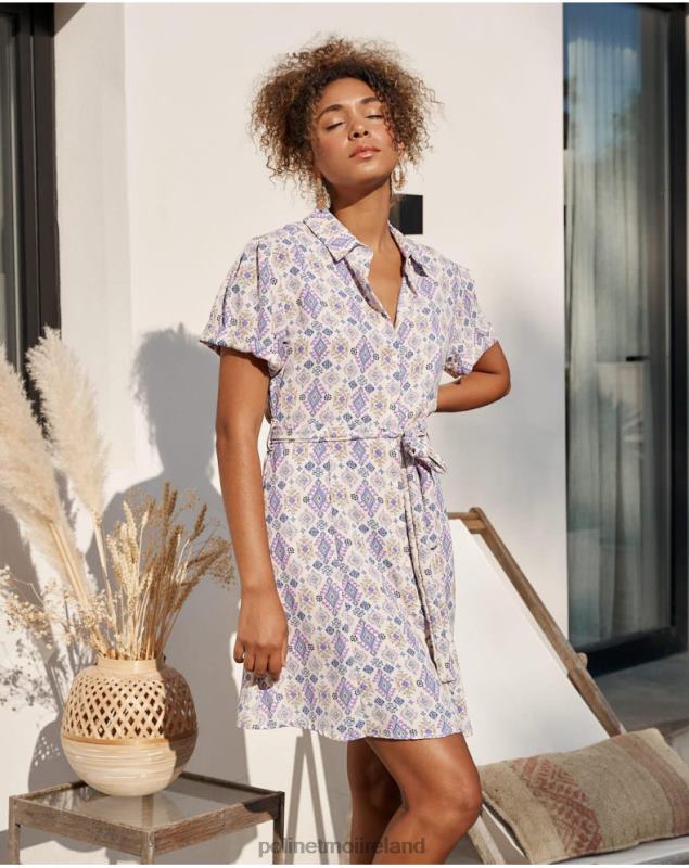 Polin et moi Plain Short Dress LRX4D43 Clothing Lilac