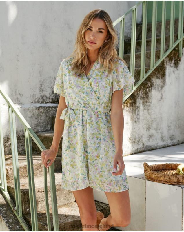 Polin et moi Plumeti Dima dress LRX4D84 Clothing APPLE GREEN/ MINT