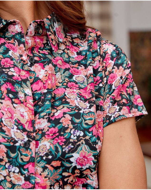 Polin et moi Shirt Dress Rebeca LRX4D143 Clothing black