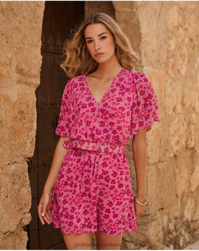 Polin et moi Short Dress Africa LRX4D72 Clothing Raspberry