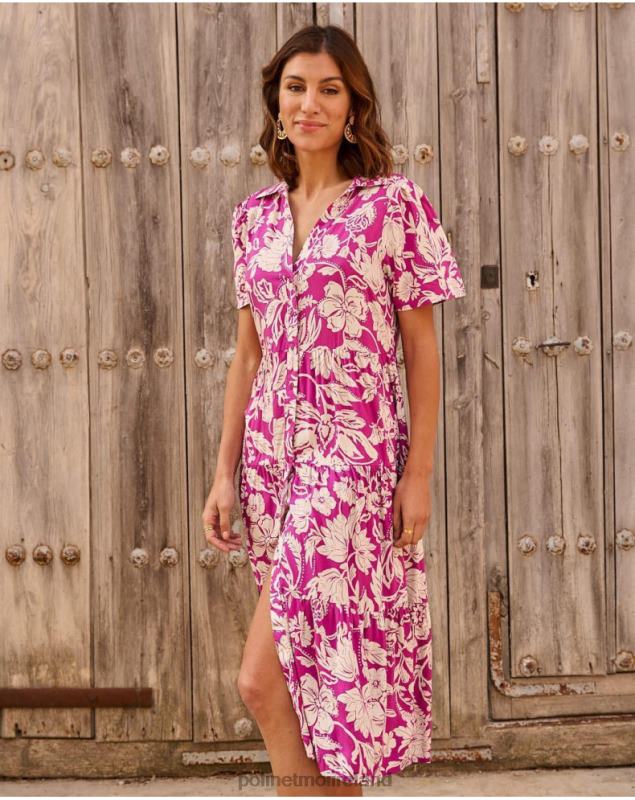 Polin et moi Silvia Long Dress LRX4D77 Clothing eggplant