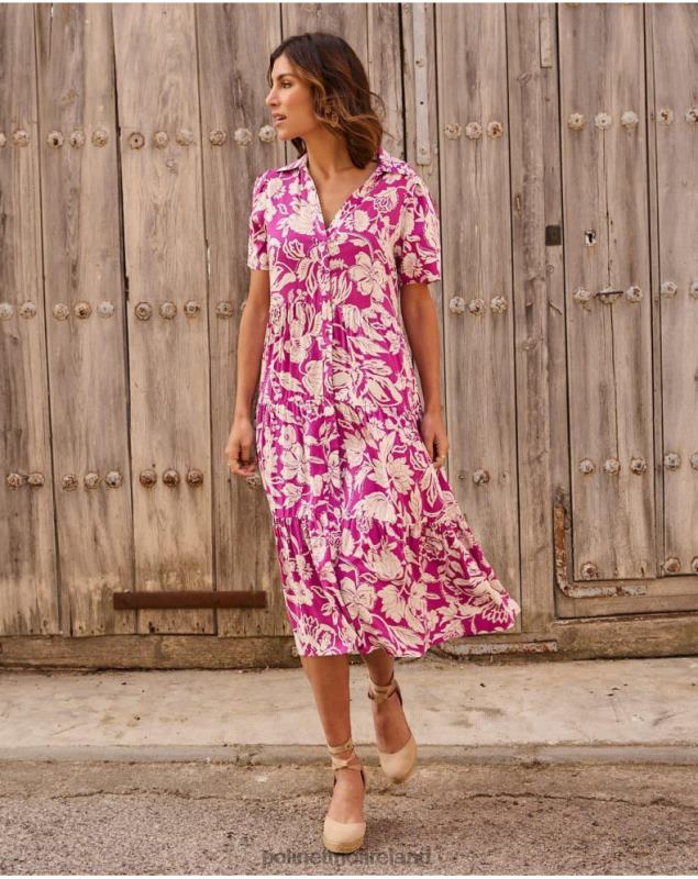 Polin et moi Silvia Long Dress LRX4D77 Clothing eggplant