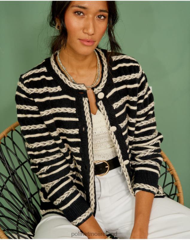 Polin et moi Cardigan spikes Mara LRX4D359 Clothing Black