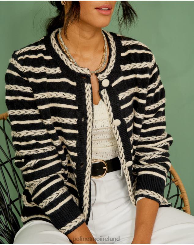 Polin et moi Cardigan spikes Mara LRX4D359 Clothing Black