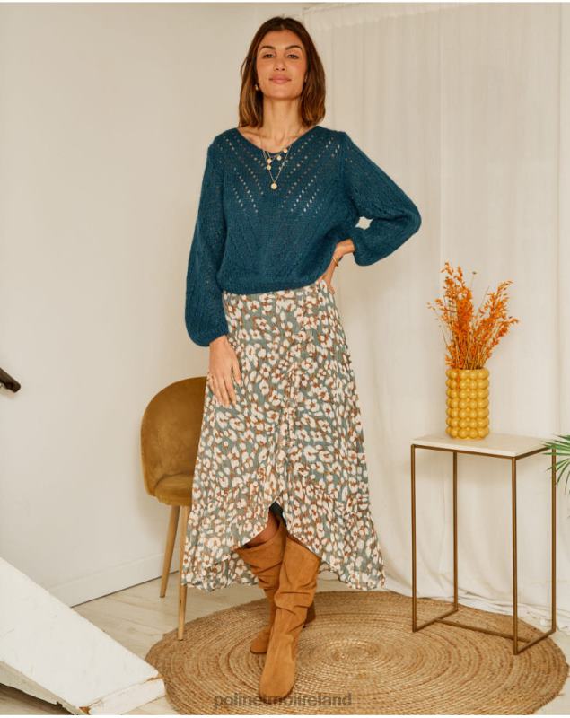 Polin et moi Sweater Hilaria Drafts LRX4D356 Clothing GREEN FOREST