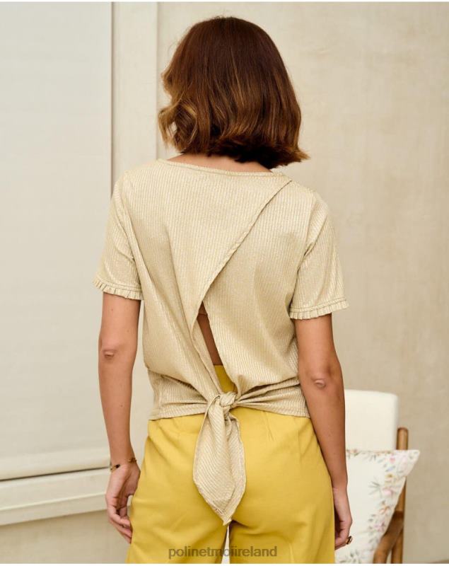 Polin et moi Sweater Simonne Knot LRX4D343 Clothing GOLD/PLATINUM