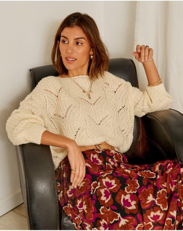 Polin et moi Sweater Wide Priscilla LRX4D354 Clothing Raw