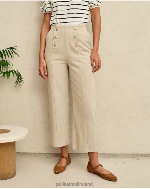 Polin et moi Buttons Net Pants LRX4D334 Clothing Beige