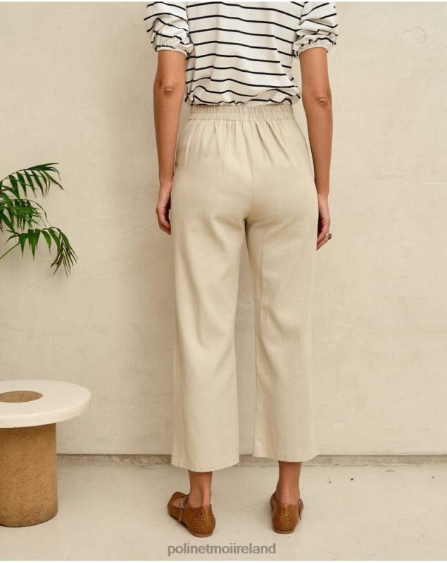Polin et moi Buttons Net Pants LRX4D334 Clothing Beige