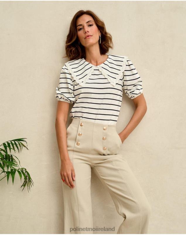 Polin et moi Buttons Net Pants LRX4D334 Clothing Beige