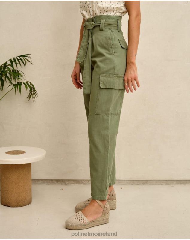 Polin et moi Cargo Scarlett Pants LRX4D330 Clothing Kaki