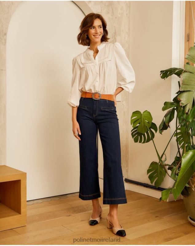 Polin et moi Cropped Bea Pants LRX4D335 Clothing Marine