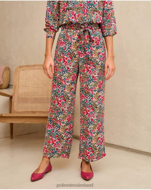 Polin et moi Fanni Bow trousers LRX4D331 Clothing emerald green