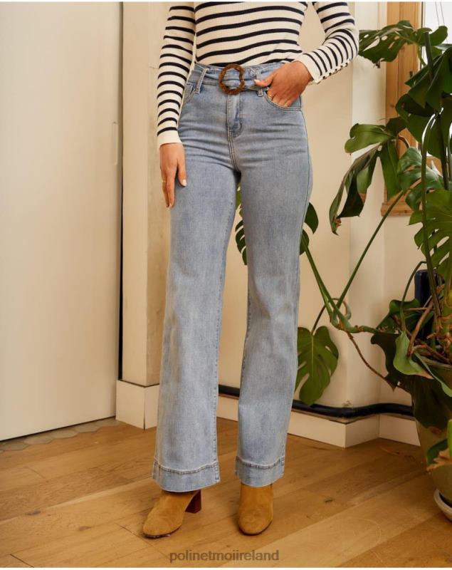 Polin et moi Zube Belt Pants LRX4D337 Clothing DENIM