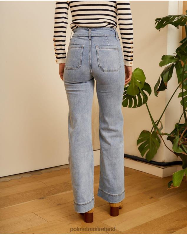 Polin et moi Zube Belt Pants LRX4D337 Clothing DENIM