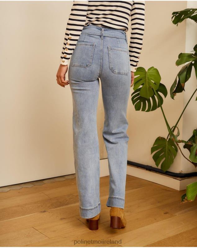 Polin et moi Zube Belt Pants LRX4D337 Clothing DENIM